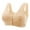 8-Yellow, variant on SELONE Everyday Bras for Women No Underwire Front Closure Front Clip Zip Front Front Snap Front Hook Front Close Everyday Breathable Lightly Soild Wire Free One Piece Front Buckle Beige L