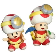 Little Buddy Super Mario Plush Doll Set of 2 - Captain Toad Standing & Sitting Pose