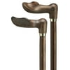 Harvy Canes - Wood Tone Palm Grip-Left Hand - Walking Cane - 36" - Walnut