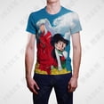 thumbnail image 2 of Camiseta Inuyasha Mujeres Manga Corta Verano Streetwear Moda 3D Hombres Impresión Tops Dibujos Animados Anime Tee, 2 of 4