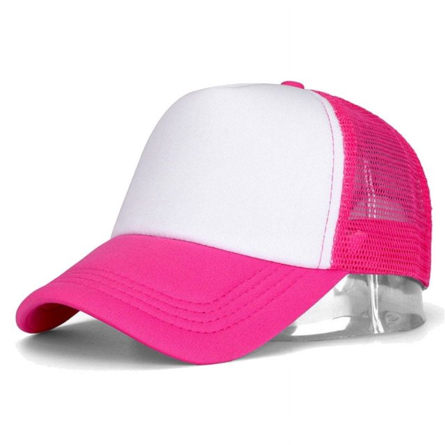 Sombrero para el sol de color a juego, sombrero de trabajo para camión, sombrero de voluntario, sombrero de red con esponja y lengua de pato