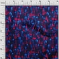 thumbnail image 3 of oneOone Cotton Poplin Blue Fabric Abstract Sewing Material Print Fabric By The Yard 42 Inch Wide, 3 of 5