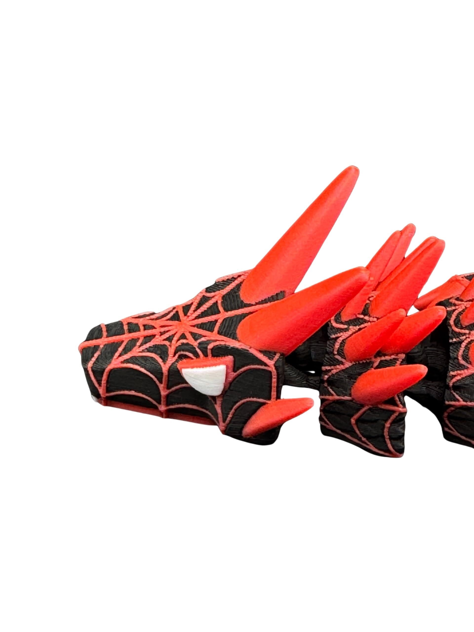Dragon - Articulated Fidget Poseable Comic-Inspired Fantasy Dragon - 3D Printed Collectible