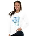 thumbnail image 4 of Christ Lives Within Holy Spirit Women's Long Sleeve T Shirt Brisco Brands S, 4 of 6