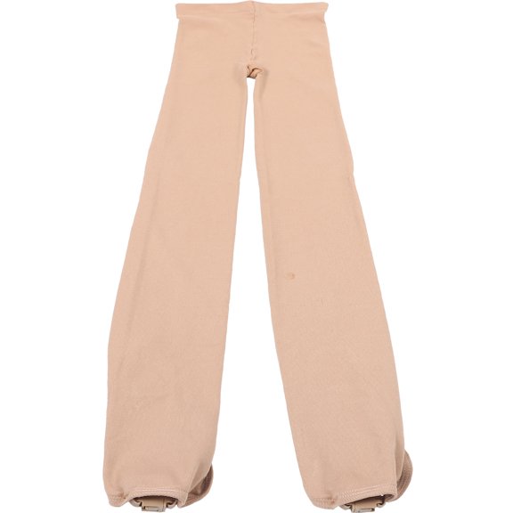 Amosfun Beige Chinlon Skating Tights with Adjustable Buckle for Outdoor Ice Skating Warmth, Comfort, and Stability