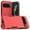 Red, variant on Dteck Case for Google Pixel 9 Pro XL,Military Grade Protection Silicone PC Case Shockproof Back Cover for Google Pixel 9 Pro XL,Black