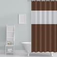 thumbnail image 6 of Lksixu Shower Curtain for Bathroom, 71"x71" PEVA Shower Curtain with See Through Top Window, Waterproof Quick-Drying Washable Shower Curtain with Hooks Modern Style Bathroom Decor for Bathrubs Spa, 6 of 9