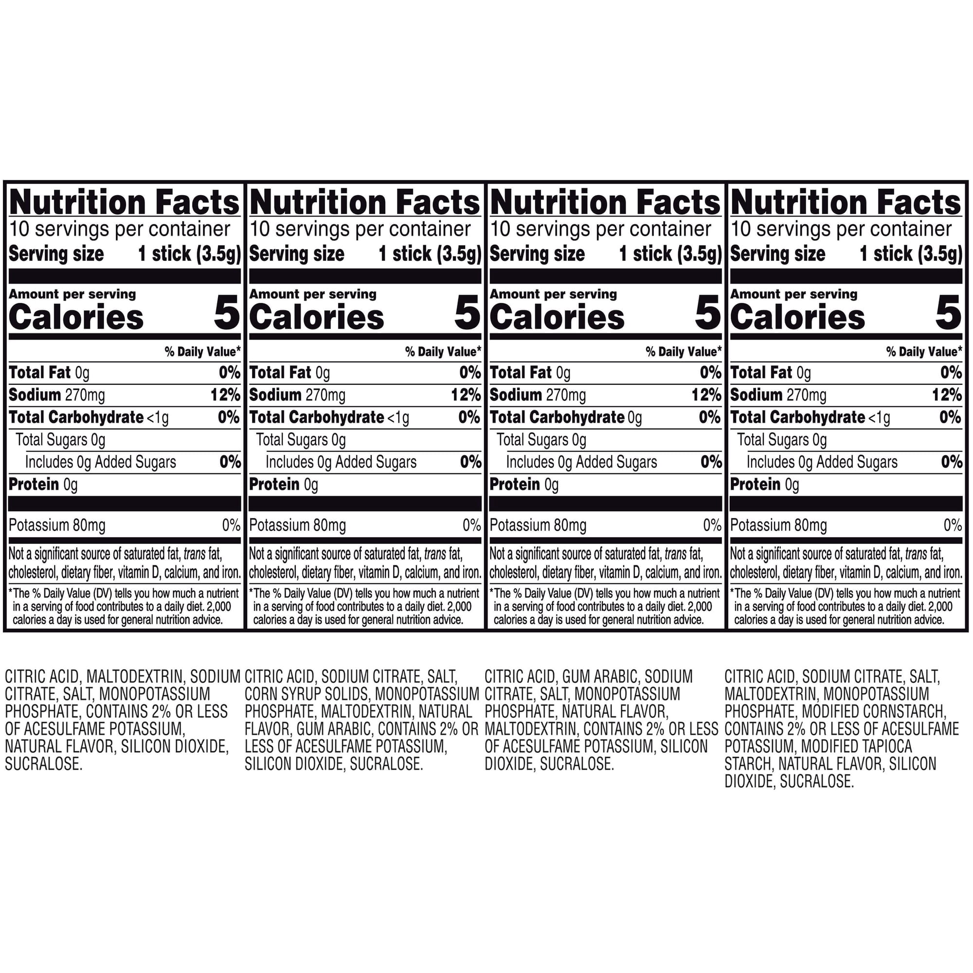 Gatorade G Zero Powder Variety Pack, 40 pk.