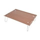 thumbnail image 2 of Mesa de camping pequeña, portátil y ultraligera, ideal para acampar al aire libre. Marrón claro, 2 of 9
