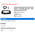 thumbnail image 2 of Tailgate Handle Bezel with Park Assist Camera - Compatible with 2001 - 2006 Chevy Silverado 3500 2002 2003 2004 2005, 2 of 2