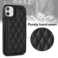 thumbnail image 5 of for iPhone 12 Mini Wallet Case with Card Holder RFID Blocking, Kickstand Card Slots Case, Dimaond Patterned Elegent PU Leather,Double Back Flip Magnetic Clasp and Durable Shockproof Cover,Black, 5 of 8