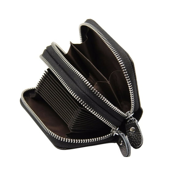 Milisten Men's Zipper Wallet Credit Card Holder Slim Wallet with Multiple Compartments 1 Set