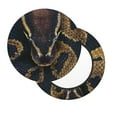 thumbnail image 2 of Lsque Ball Phyton Snake Pattern Round Bar chair cushion covers Velvet Fabric Premium Comfort Protects from Scratches and Stains for 14-17 Inch Chair-12 inch, 2 of 7