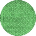 thumbnail image 1 of Ahgly Company Indoor Round Abstract Emerald Green Contemporary Area Rugs, 6' Round, 1 of 4