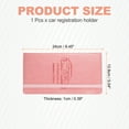 thumbnail image 2 of 24 x 12.8 cm PU Leather Car Registration and Insurance Holder, Pink, 2 of 6