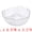 Clear, variant on Unique Bargains Glacier Bowl Wavy Pedestal for Home Decor Clear 5.1"L x 5.1"W x 2.6"H