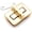Gold, variant on CRAFTME STUDIO Silver 1-1/2" Rectangle Twist Turn Lock Purse Closure (1pc) – Bag Clasp for Handbag & Leathercraft Accessories (VT143)