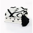 thumbnail image 6 of LR Home and Evette Rios Cream and Black Chevron Dot Cotton Throw Blanket, 50" x 60", 6 of 9