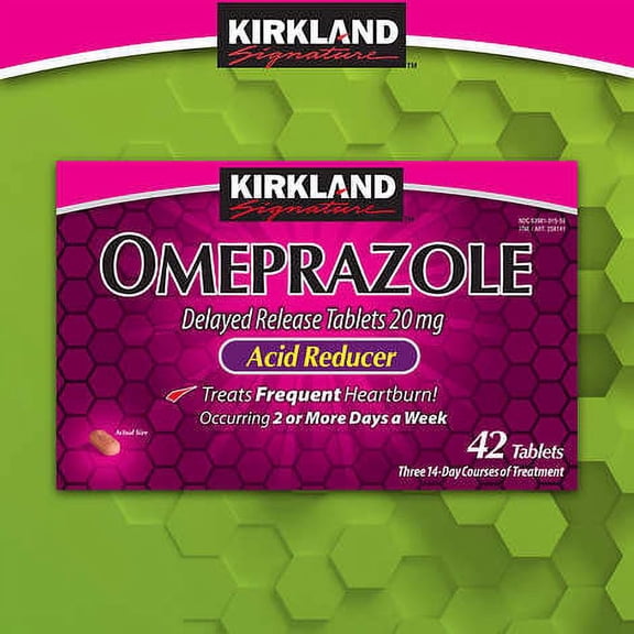 Kirkland Signature Omeprazole 20 mg., 42 Tablets