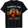 thumbnail image 1 of Thankful For Six Seven Turkey Meme Thanksgiving Unisex T-Shirt, 1 of 4
