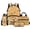 Bee Capybara, variant on Pzuqiu Bee Capybara Kids Backpack with Lunch Box Pencil Case Water Bottle Holder Kawaii Backpacks for School Girls with Adjustable Shoulder Strap 4pcs Large Capacity Student Bag
