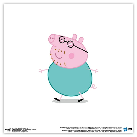 Gallery Pops Peppa Pig - Daddy Pig Wall Art