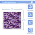 thumbnail image 3 of Dreamtimes 4 PCS Cotton Washcloths Towel Set, Highly Absorbent & Soft Baby Wash Cloths, 12"x 12" Face Hand Towels for Bathroom, Multi-Purpose Fingertip Towels (Purple Roses), 3 of 7