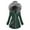 Green, variant on Women's Trendy Zipper Plush Hooded Thicken Liner Solid Colored Word Printed Long-Sleeved Zipper Casual Padded Loose Warm Fitting Jacket Coat