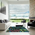 thumbnail image 6 of Ahgly Company Indoor Rectangle Patterned Charcoal Black Area Rugs, 6' x 9', 6 of 6