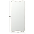 thumbnail image 3 of SAFAVIEH Hyla​ 14 in. x 31 in. Solid Frame Mirror, Gold, 3 of 6