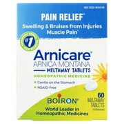 Boiron Arnicare Tablets, Homeopathic Medicine for Pain Relief, Swelling & Bruises from Injuries, Muscle Pain, 60 Meltaway Tablets