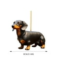 thumbnail image 2 of Christmas Ornaments 2025 - 2D Acrylic Dog Pendant for Xmas Tree Decorations, Car Backpack Hanging Decor, Cute Dachshund Puppy Gift for Home Holiday Party, 2 of 7