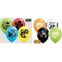 Star Wars 12 Count Happy Birthday 11" Latex Balloons Assortment