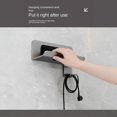 thumbnail image 6 of Hair Dryer Holder, Strong Adhesive Installation, Gray/White, Blow Dryer Hanger Wall Mount, Hair Dryër Stands, Heat-Resistant Design, For Bathroom Home Salon Hotel Gym Locker Room, 6 of 9