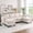 Beige, variant on New 102 Inch Linen Fabric Modular Combination Sofa, L-Shaped Cloud Sofa With Storage Space Under The Sofa, Diy Combination For Living Room Use