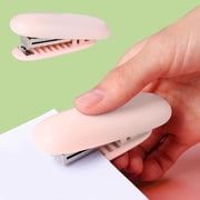 Mini Portable Stapler, Compact Lightweight Plastic and Metal, Fits 246/266 Staples, 50 Staple Capacity, Pocket Size 8.7 x 2.8 x 2.7 cm, Office School Home Use, Assorted Colors