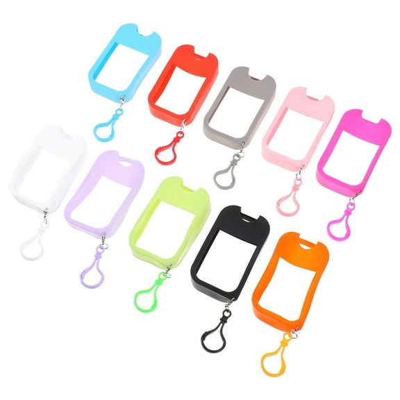 10 Pcs Silicone Case Portable Hand Sanitizer Accessory Travel
