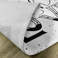 thumbnail image 5 of Ambesonne Live Laugh Love Place Mats Set of 4, Words Hipster, Standard Size, Black and White, 5 of 6