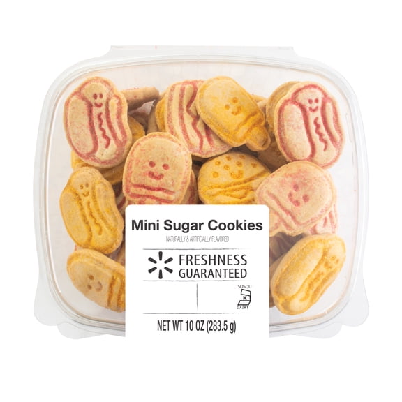 Freshness Guaranteed Hamburger and Hot Dog-Shaped Mini Sugar Cookies, 10 oz