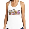 thumbnail image 2 of Halloween Coffee Tank Top Fitted Racerback Women's X-Small Heather Grey, 2 of 5