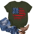 thumbnail image 4 of Sexlip Womens Swimsuit Set Dripping Flag Print Cover Up Design Crew Neck Short Sleeve Loose Silhouette Soft Fabric for Summer Water Activities Green S, 4 of 4