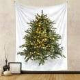 thumbnail image 2 of Uutvery Christmas Tree Tapestry Wall Hanging Home Decor Indoor Outdoor for Living Room Bedroom Dorm Decor Beach Blanket Picnic Throw Sofa Cover Xmas Party Supplies 51x59 Inches, 2 of 8