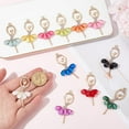 thumbnail image 3 of 1 Box 24Pcs 12 Colors Ballerina Charm Dancing Charms Bulk Colorful Metal Alloy Resin Ballet Dance Dancers Dangle Charm for Jewelry Making Charms Earrings Necklace DIY Crafts Supplies Colorful, 3 of 5