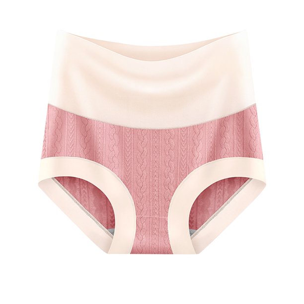 Gibobby Ropa Interior con Entrenamiento Bragas sexis para mujer, ropa interior moldeadora de cintura alta para todas las estaciones, pantalones cortos para mujer, ropa interio(Rosa, XL)