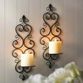 thumbnail image 2 of FLEUR-DE-LIS WALL SCONCE DUO, 2 of 5