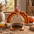thumbnail image 4 of Thanksgiving Plush Turkey Hats Turkey Cap for Men Women Thanksgivings Night Event Dress-up Cosplay Costume Accessories, 4 of 5