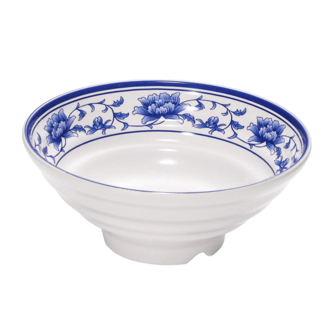 FUTUREORYY Large Noodle Bowl Blue and White mine 1Pc Chinese Style Tableware