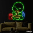 thumbnail image 3 of Craftnamesign Turtle Eat Pizza Neon Sign, Pizza Shop LED Sign, Kid Gifts, 3 of 4