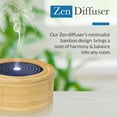 thumbnail image 4 of Pranarom - Zen Diffuser - Enhance Ambiance - Minimalist Bamboo Design - Essential Oil Diffuser - Multiple Light Options, Automatic Shut-off, Easy to Use, 4 of 4