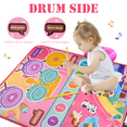 thumbnail image 3 of Richgv 3 in 1 Musical Toys Baby Toys for 1 Year Girls Boys, 12 Month Toy Gift Toddler Piano Drum Mat with 2 Sticks, 3 of 8
